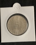 Moneda 5 mărci 1972 F RFG argint