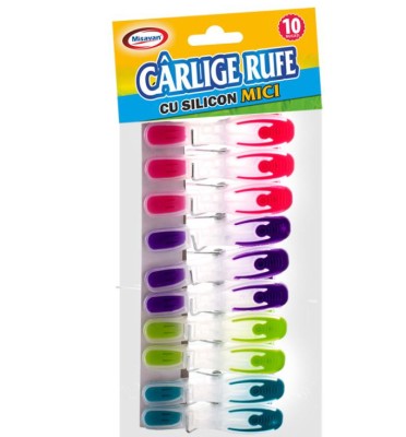 Set carlige de rufe Silicon 10 Set, MIsavan 2721, multicolore foto