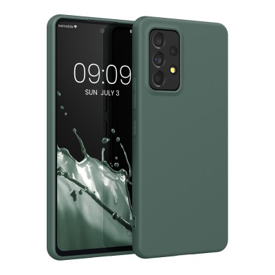 Husa Kwmobile pentru Samsung Galaxy A53 5G, Silicon, Verde, 57808.171 foto