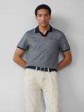 s.Oliver Tricou polo barbati bicolor cu buzunar la piept, Regular Fit, Bleumarin, S