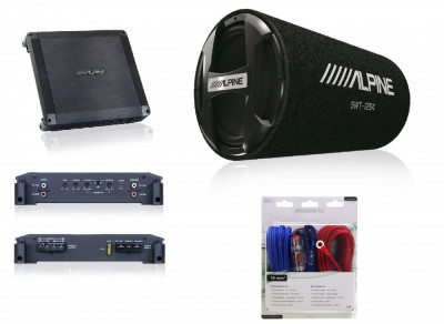 Pachet Subwoofer Alpine SWT-12S4 + Statie BBX-T600 + Kit De Cabluri 350940 220421-1 foto