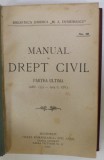 MANUAL DE DREPT CIVIL , PARTEA ULTIMA ( ART. 1533 - 1914 C. CIV .) , 1921