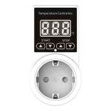 Cumpara ieftin Priza Programabila Techstar&reg; , Digital Timer, 240V, 10A, Timp/Temperatura, Termostat, Senzor Temperatura, Pentru sera, terariu, acvariu, germinare, in, 1