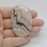 Cabochon agat crazy lace 56x35x6mm c7