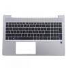 Carcasa superioara cu tastatura palmrest Laptop, HP, ProBook 450 G9, 455 G9, N01933-001, N01933-B31, 4BX8STATP40, iluminata, layout US
