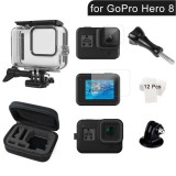 Set accesorii camera actiune GoPro Hero 8: carcasa subacvatica 60m, husa, folie
