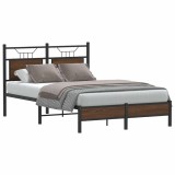 Cumpara ieftin Cadru pat fără saltea stejar maro 120x190 cm, lemn prelucrat