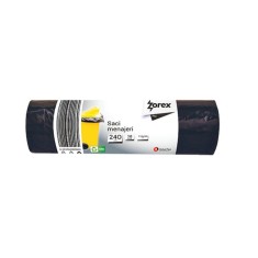 Saci Menajeri Zorex Pro, 240L, 110x125 cm, 10 Buc/Rola, Culoare Neagra, Saci Menaj, Saci de Gunoi, Saci Menajeri 240L, Saci de Gunoi Negri, Saci Menaj foto