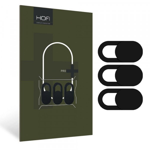 Capac Privacy Camera Web HOFI Slim Pro+, Set 3 bucati, Negru