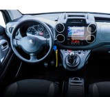 Folie Protectie Navigatie Peugeot Partner 2018-2023, Duragon, protectie Display Navigatie, silicon Transparent, Anti-zgarieturi, kit instalare