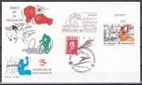 Spania, Franta 1990 - Jocurile Olimpice de iarnă și vară - Albertville și Barcelona, FDC (Emisiune comună Spania - Franta)
