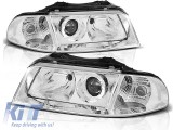 Kit de faruri tuning cu lentile potrivit pentru Audi A4 B5 01.1999-09.2000 sedan/combinate, stanga si dreapta Performance AutoTuning