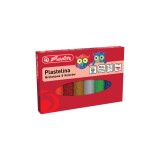 PLASTILINA HERLITZ SET 8 CULORI GLITTER