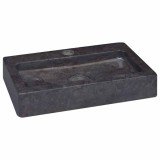 vidaXL Chiuvetă, negru, 38x24x6,5 cm, marmură