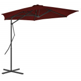 Umbrela de exterior cu stalp din otel, bordo, 300x230 cm GartenMobel Dekor, vidaXL