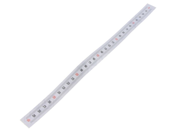 Mini-riglă autoadezivă plastic 11mm