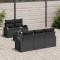 vidaXL Set de canapele pentru grădină 6 pcs Negru 55 x 55 x 37 cm 3354592