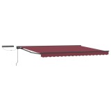 vidaXL Cort electric retractabil Burgundy 4 &times; 3 m 3422040