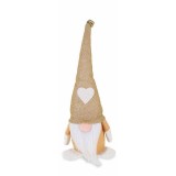 Figurina Mos Craciun textil multicolor 9x6x25 cm