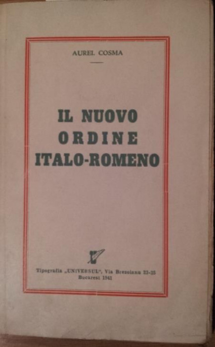 IL NUOVO ORDINE ITALO - ROMENO