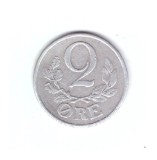 Moneda Danemarca 2 ore 1941, ocupatia germana, stare buna, curata