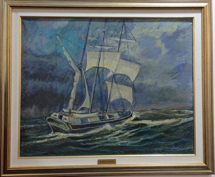 Velier in v&acirc;nt - pictura Dorin Barbu