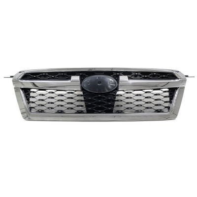 Grila radiator, masca fata Subaru Legacy (Bm/Br), 2013-12.2014, parte montare centrala, cu ornament cromat, crom/negru, 720905-7, Aftermarket foto