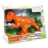 Set de constructie dinozaur, Polesie, Tyrannaosour, 40 piese, 26 cm