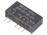 Convertor DC/DC 1W 10,8-13,2V la 15VDC și -15VDC