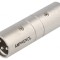 Adaptor XLR Masculin Ambele Părți 3-Pin Argintiu