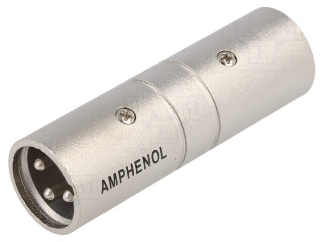 Adaptor XLR Masculin Ambele Părți 3-Pin Argintiu