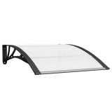 Cumpara ieftin Copertina de usa, negru si transparent, 100x75 cm, policarbonat