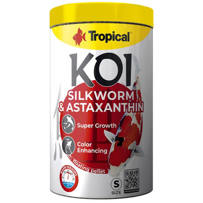 TROPICAL Koi Silkworm &amp;amp;amp; Astaxanthin Pellet - S, 1000ml/320g foto