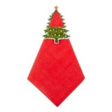 Set 50 Șervețele Crăciun, Roșii, 33x33cm, 2 Straturi, Husa Brad &Icirc;mpodobit - Decor Mese Festive
