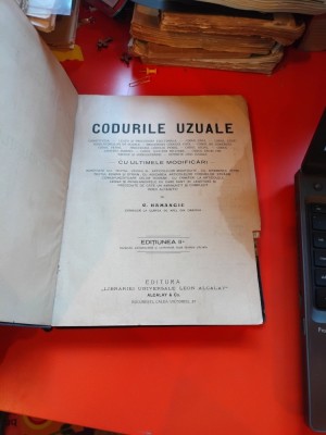 Codurile uzuale - C. Hamangiu foto