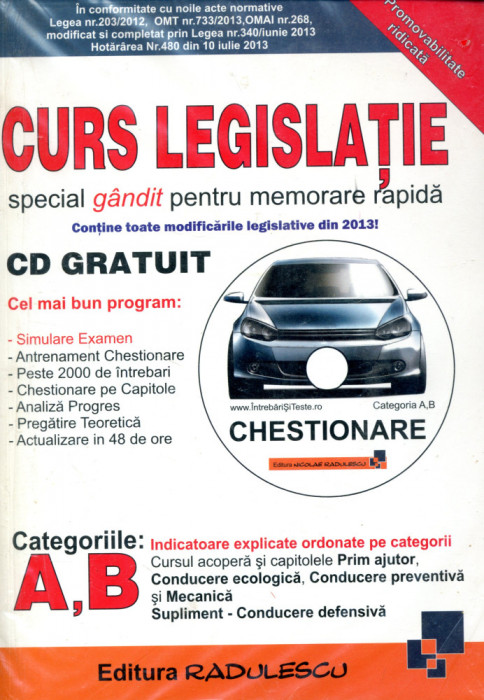 Curs legislatie special gandit pentru memorare rapida