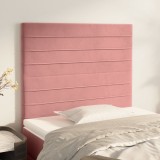 Cumpara ieftin Tăblii de pat, 2 buc, roz, 80x5x78/88 cm, catifea