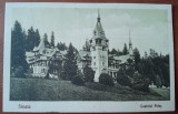 Carte postala, Sinaia Castelul Peles, 1928