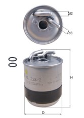 MAHLE KL 228/2D filtru combustibil