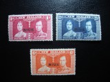 NIUE 1937 SERIE INCORONAREA GEORGE VI MH