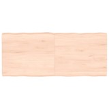 VidaXL Blat masă 140x60x(2-6) cm lemn stejar netratat contur organic