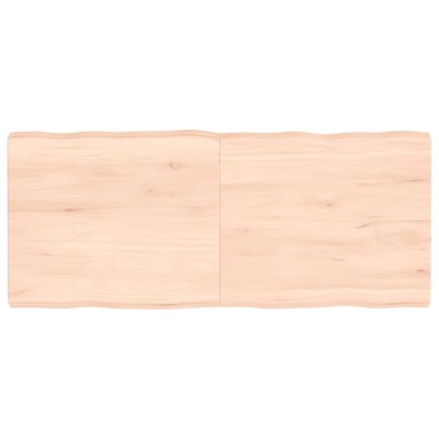 vidaXL Blat masă 140x60x(2-6) cm lemn stejar netratat contur organic 363901 foto