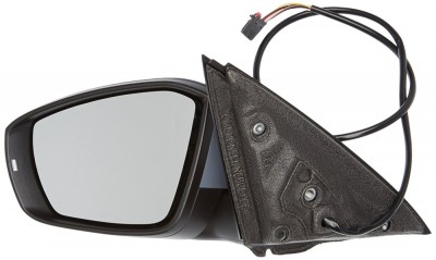 Oglinda exterioara Skoda Octavia 3 (5e), 01.2013-, partea Stanga, culoare sticla crom, sticla convexa, cu carcasa grunduita , cu incalzire , ajustare foto