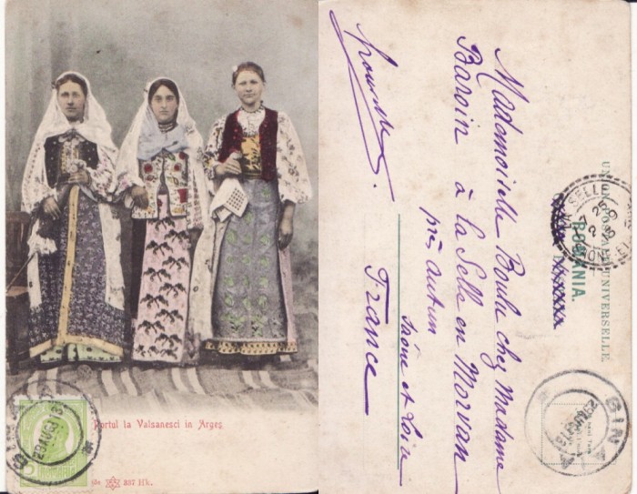 Romania - tipuri, port popular Valsanesti Arges-clasica