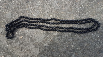 F245-Lant cu pietre pretioase- semipretioase negru. foto