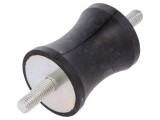Atenuator de vibraţii M8 40mm gumă 50mm
