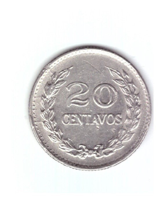 Moneda Columbia 20 centavos 1970, stare buna, curata