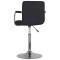Scaun de bar, negru, material textil - 4