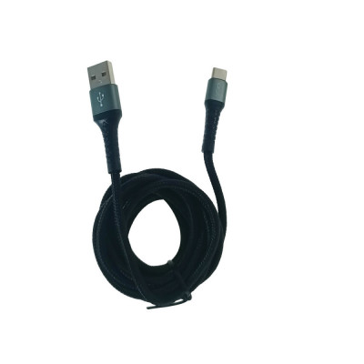 Cablu cu conectori USB tata la USB tip C tata, Jellico B12 , lungime 2m, 3.1A, negru foto