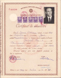 A1026 Certificat absolvire 1952 RPR Liceul Seral nr 1 Bucuresti